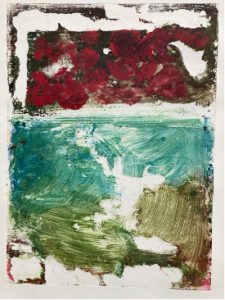 Untitled, a PNW monotype by Lynda Bourgque Moss